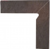 Клинкерная плитка Ceramika Paradyz Semir rosa цоколь (8,1x30) двухэлементный правый